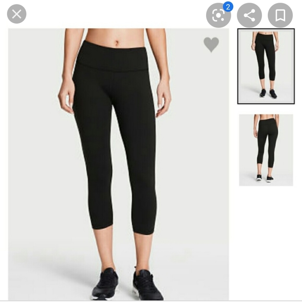 Victoria's Secret back logo capri leggings